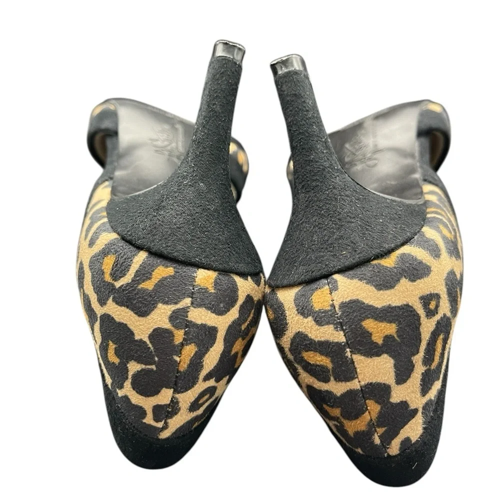 Life Stride Women’s Heels Brown Black Leopard Animal Print Stiletto Size 6 Glam - Picture 6 of 9